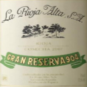 橡树河畔酒庄904特级珍藏红葡萄酒(La Rioja Alta S.A. Gran Reserva 904, Rioja, Spain)
