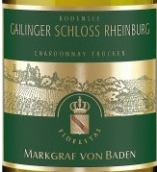 巴登侯爵給靈歌萊茵堡霞多麗干白葡萄酒(Weingut Markgraf von Baden Gailinger Schloss Rheinburg Chardonnay Trocken, Baden, Germany)