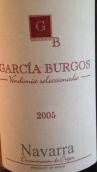 加西亚布尔戈斯酒庄精选文迪米亚红葡萄酒(Garcia Burgos Vendimia Seleccionada, Navarra, Spain)