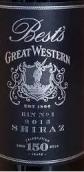 貝斯特西部一號酒窖設(shè)拉子紅葡萄酒(Best’s Great Western Bin No. 1 Shiraz, Great Western, Australia)