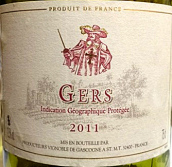 加斯科涅熱爾干白葡萄酒(Vignobles de Gascogne Gers, Sud-Ouest, France)