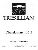 特雷斯利安霞多麗干白葡萄酒(Tresillian Wines Chardonnay, Akaroa, New Zealand)