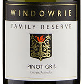 文多瑞家庭珍藏灰皮諾干白葡萄酒(Windowrie Family Reserve Pinot Gris, Cowra, Australia)