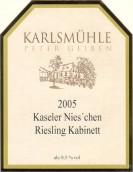 卡爾斯穆卡斯勒錢尼雷司令小房酒(Weingut Karlsmuhle Kaseler Nies'Chen Kabinett Riesling, Mosel, Germany)