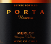 普爾達酒莊梅洛珍藏紅葡萄酒(Porta Merlot Reserva, Maipo Valley, Chile)