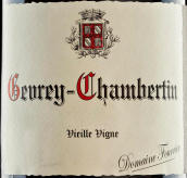芙丽耶酒庄（热夫雷-香贝丹村）老藤红葡萄酒(Domaine Fourrier Gevrey-Chambertin Vieilles Vignes, Cote de Nuits, France)