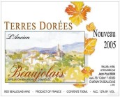 特雷斯酒莊多麗園博若萊新酒(Jean-Paul Brun Domaine des Terres Dorees Beaujolais Nouveau l'Ancien, Beaujolais, France)