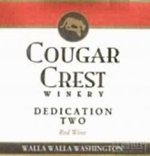 美洲獅奉獻二干紅葡萄酒(Cougar Crest Winery Dedication Two Red Wine, Walla Walla Valley, USA)