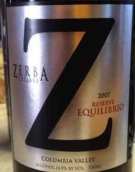 斑馬館藏珍藏平衡干紅葡萄酒(Zerba Cellars Library Reserve Equilibrio, Columbia Valley, USA)