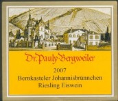 保利貝格伯爾卡斯特圣約翰雷司令冰白葡萄酒(Dr. Pauly-Bergweiler Bernkasteler Johannisbrunnchen Riesling Eiswein, Mosel, Germany)