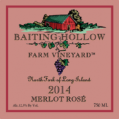 誘谷梅洛桃紅葡萄酒(Baiting Hollow Farm Vineyard Merlot Rose, New York, USA)