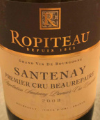 Ropiteau Freres Beaurepaire, Santenay Premier Cru, France