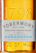 托伯莫里12年菲諾雪莉桶陳蘇格蘭單一麥芽威士忌(Tobermory Aged 12 Years Fino Sherry Cask Finish Single Malt Scotch Whisky, The Isle of Mull, UK)