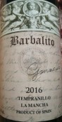 巴巴里托丹魄干紅葡萄酒(Barbalito Tempranillo, La Mancha, Spain)