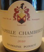 彭壽酒莊（夏貝爾-香貝丹特級園）干紅葡萄酒(Domaine Ponsot Chapelle-Chambertin Grand Cru, Cote de Nuits, France)