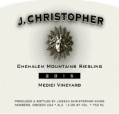 杰伊·克里斯托弗美第奇園雷司令干白葡萄酒(J. Christopher Wines Medici Vineyard Riesling, Chehalem Mountain, USA)