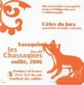 Annie et Philippe Bornard Cotes du Jura Les Chassagnes Savagnin, Jura, France