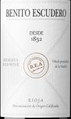 埃斯庫德羅家族貝尼托埃斯庫德羅珍藏紅葡萄酒(Familia Escudero Benito Escudero Reserva DOCa, Rioja, Spain)