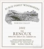 堡歌家族雷諾西拉-梅洛-赤霞珠干紅葡萄酒(Burge Family Winemakers The Renoux Shiraz-Merlot-Cabernet, Barossa Valley, Australia)