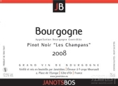 簡諾特-博斯勃艮第香朋園黑皮諾干紅葡萄酒(Domaine Janots-Bos Bourgogne les Champans Pinot Noir,Puligny-Montrachet, France)