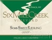 六里溪半干型雷司令甜白葡萄酒(Six Mile Creek Vineyard Semi-Sweet Riesling, Finger Lakes, USA)