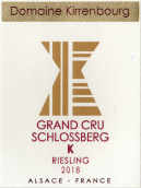 克恩堡斯伯格K特級園雷司令白葡萄酒(Domaine Kirrenbourg Schlossberg K Grand Cru Riesling, Alsace Grand Cru, France)