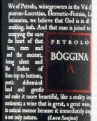 佩羅酒莊寶吉娜A上阿爾納谷紅葡萄酒(Petrolo Boggina A Val d'Arno di Sopra, Tuscany, Italy)