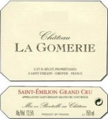 古美列酒莊紅葡萄酒(Chateau La Gomerie, Saint-Emilion Grand Cru, France)