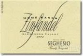 喜格士家鄉(xiāng)園仙粉黛干紅葡萄酒(Seghesio Family Vineyards Home Ranch Zinfandel, Alexander Valley, USA)