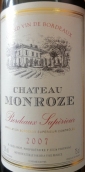 蒙洛丝酒庄红葡萄酒(Chateau Monroze, Bordeaux Superieur, France)