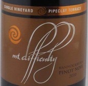 困难山酒庄白黏土高地黑皮诺红葡萄酒(Mt Difficulty Pipeclay Terrace Pinot Noir, Bannockburn, New Zealand)