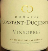 康思坦-杜克斯諾酒莊萬索布爾紅葡萄酒(Domaine Constant-Duquesnoy Vinsobres, Rhone, France)