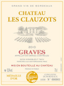 克勞索茲酒莊紅葡萄酒(Chateau Les Clauzots, Graves, France)