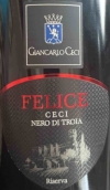 阿格里納圖拉酒莊黑托雅珍藏紅葡萄酒(Agrinatura Giancarlo Ceci Felice Ceci Nero di Troia Riserva, Puglia, Italy)