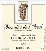 歐治酒莊弗洛里蒙雷司令干白葡萄酒(Domaine de l'Oriel Riesling Florimont, Alsace Grand Cru, France)