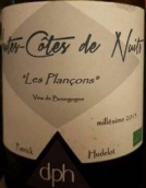 于德洛酒莊布蘭松干白葡萄酒(Domaine Patrick Hudelot Les Plancons, Hautes Cotes de Nuits, France)