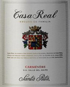 桑塔麗塔皇家堡家族盾徽佳美娜干紅葡萄酒(Santa Rita Casa Real Escudo de Familia Carmenere, Colchagua Valley, Chile)