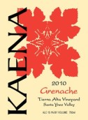 凱納阿爾塔風(fēng)土園歌海娜干紅葡萄酒(Kaena Tierra Alta Vineyard Grenache, Santa Ynez Valley, USA)