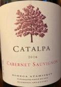 埃塔彌思科酒莊梓樹(shù)赤霞珠紅葡萄酒(Bodega Atamisque Catalpa Cabernet Sauvignon, Tupungato, Argentina)