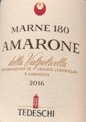 特德斯奇酒莊馬內(nèi)180阿瑪羅尼紅葡萄酒(Tedeschi Marne 180 Amarone della Valpolicella DOCG, Veneto, Italy)