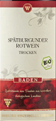 巴登酒莊黑皮諾生態(tài)干紅葡萄酒(Badischer Winzerkeller Spatburgunder Rotwein Eco Vin Trocken , Baden, Germany)