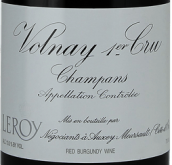 勒桦酒庄香邦（沃尔奈一级园）红葡萄酒(Maison Leroy Champans, Volnay 1er Cru, France)