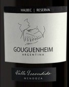 古格恩海姆珍藏系列馬爾貝克干紅葡萄酒(Gouguenheim Reserva Malbec, Mendoza, Argentina)