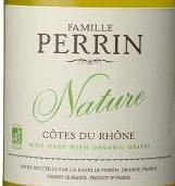 佩蘭家族酒莊自然白葡萄酒(Famille Perrin Nature Blanc, Cotes du Rhone, France)