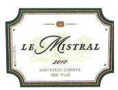 溫塔娜米斯特拉爾干白葡萄酒(Ventana Wines Le Mistral White, Monterey County, USA)