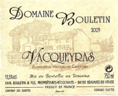 Domaine Bouletin et Fils Vacqueyras, Rhone, France