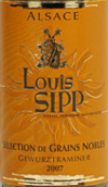 路易·斯普酒莊逐粒精選瓊瑤漿白葡萄酒(Louis Sipp Gewurztraminer Selection de Grains Nobles, Alsace, France)