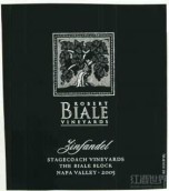 羅伯特拜勒驛站馬車園比艾布魯克仙粉黛干紅葡萄酒(Robert Biale Vineyards Stagecoach Vineyard The Biale Block Zinfandel, Napa Valley, USA)