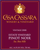 卡薩酒堡園黑皮諾干紅葡萄酒(Casa Cassara Winery Estate Pinot Noir, Santa Rita Hills, USA)