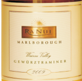 蘭奴以瑞納瓊瑤漿甜白葡萄酒(Ranui Wines Ra Nui Gewurztraminer, Marlborough, New Zealand)